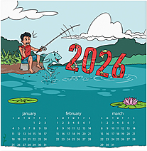 Surprise Catch Calendar Card C3301U-AA