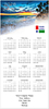Shades of Blue Logo Calendar Card D3306U-4A