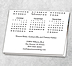 Shades of Blue Logo Calendar Card D3306U-4A