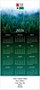 Misty Evergreens Logo Calendar Card D3307U-4A