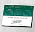 Misty Evergreens Logo Calendar Card D3307U-4A