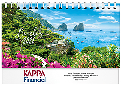 Scenic Beaches Tent Calendar SB2026