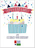 Let's Eat Cake Logo Birthday Card D8033U-4W