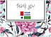Floral Logo Thank You Card D8047D-V