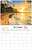Scenic Beaches Wall Calendar DWM1426