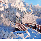 Scenic Seasons Wall Calendar DWM1026