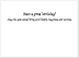 Streamers & Balloons Birthday Card A5004G-W