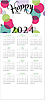 Happy 2024 Logo Calendar Card D2643U-4A