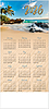 Beach Day Foil Calendar Card C2991U-AAA