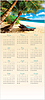 Tropical Oasis Calendar Card C2997U-AA