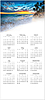 Shades of Blue Logo Calendar Card D3306U-4A