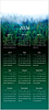Misty Evergreens Logo Top Calendar Card D3308U-4A