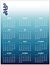 Shades of Blue Magnetic Promo Calendar D3319Q-4B