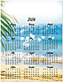 Sparkling Waters Magnetic Promo Calendar D3320Q-4B